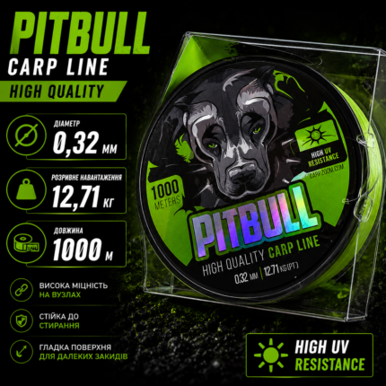 Жилка PITBULL 0.32 mm 1000 метрів