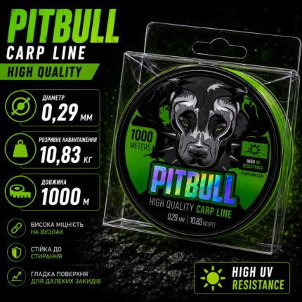 Жилка PITBULL 0.29 mm 1000 метрів